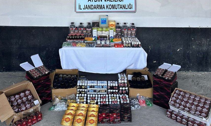Söke'de Çengel operasyonu: piyasa değeri milyonları bulan kaçak ürünlere el konuldu
