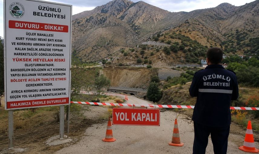 Üzümlü'de toprak hareketleri alarm veriyor: bazı evler tahliye edilecek