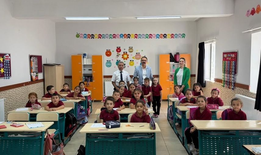Sultanhisar kaymakamı Ali Ekber Ateş İncealan ilkokulunda eğitim sürecini yerinde değerlendirdi