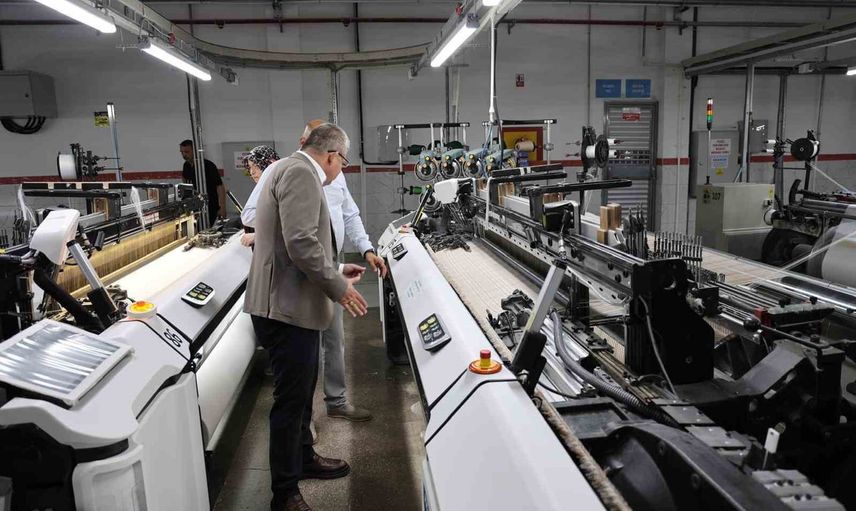 Denizli'nin üretim gündemi: Subaşıoğlu Tan Tekstil'i ziyaret etti