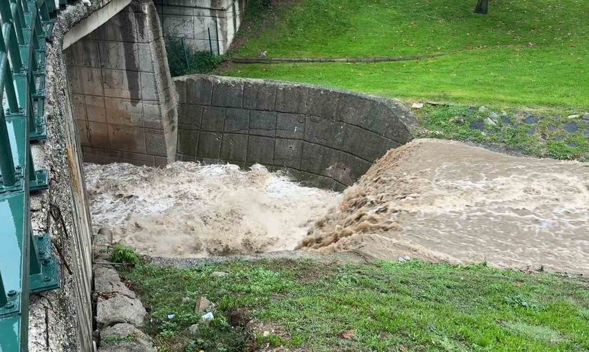 Sağanak sonrası Kaplıkaya Deresi'nde su seviyesi belirgin şekilde arttı
