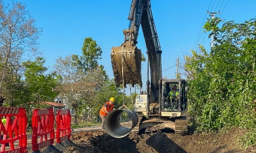 Salıpazarı barajı için 11 bin 350 metre isale hattı ile içme suyu altyapısı güçlendiriliyor