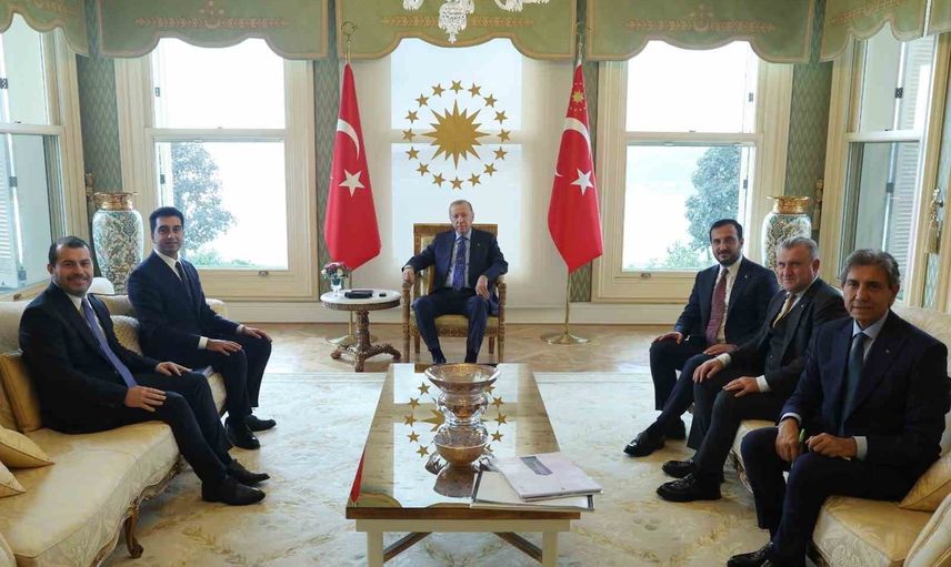 Vahdettin Köşkü'nde kabul: Eren Ali Bingöl, Recep Tayyip Erdoğan ile görüştü