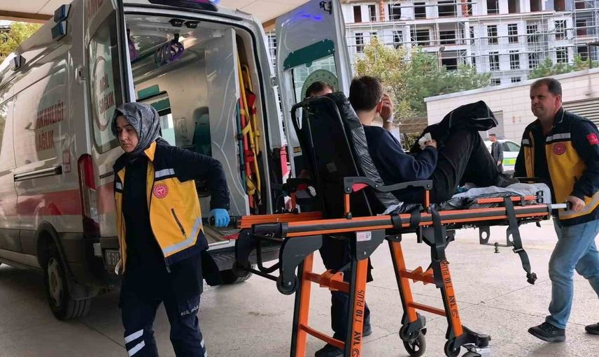 İnegöl'de motosiklet tamiri sırasında baş parmak koptu