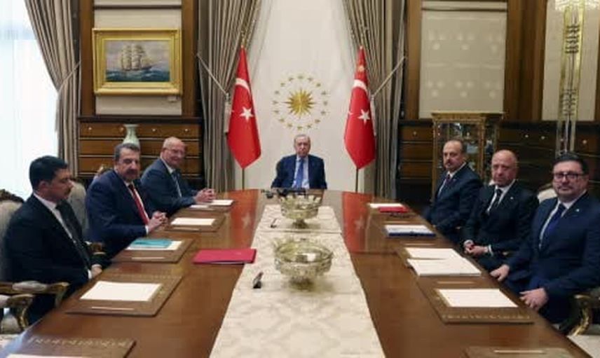 Devlet protokolü: Erdoğan vali Yakup Canbolat ve heyetini ağırladı