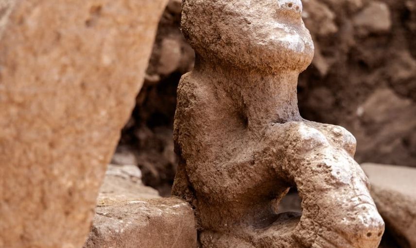 Karahantepe'de leoparın sırtındaki 11 bin yıllık kompozit heykel gün yüzüne çıktı