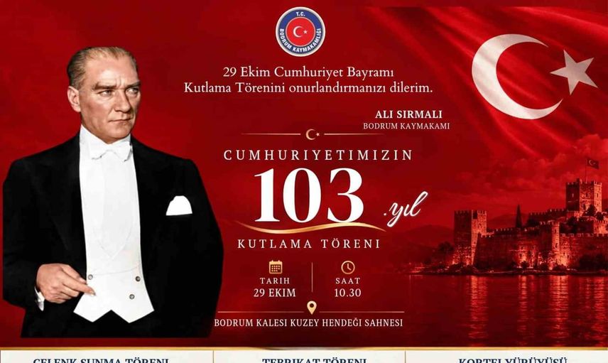 Bodrum'da coşku sokaklara taşınıyor: Cumhuriyet Bayramı programı hazır