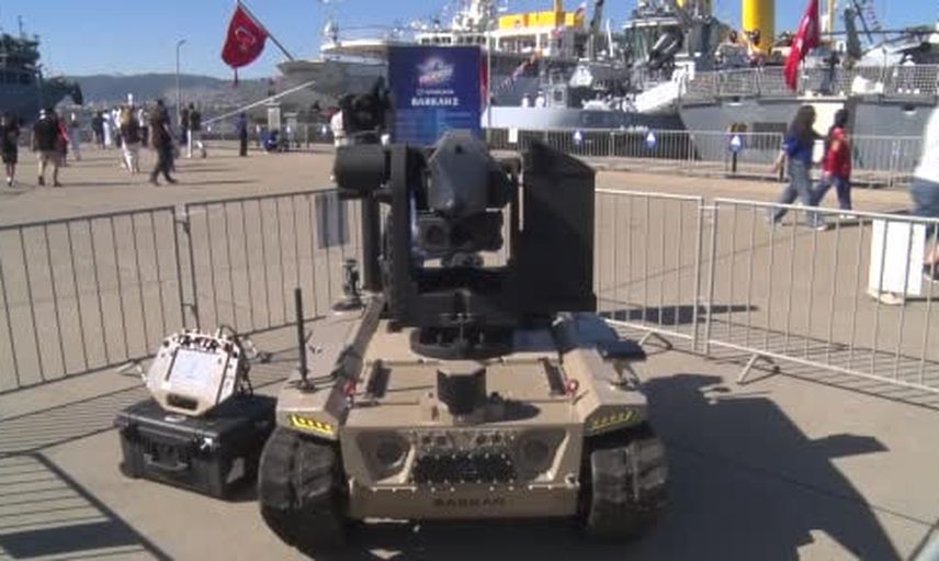 Yerli otonom kara aracı BARKAN 2 TEKNOFEST Mavi Vatan'da ilgi gördü