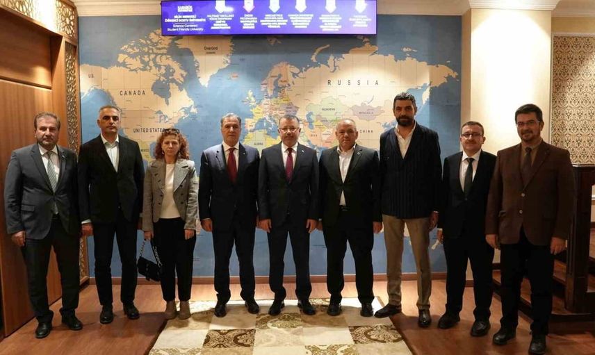 Karabük Üniversitesi rektörü KTSO heyetini kabul etti