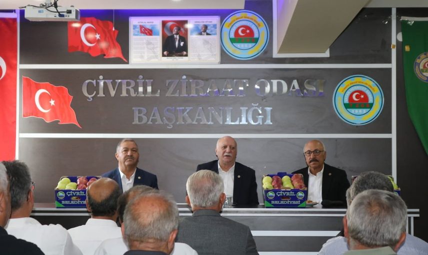 Çivril'de üreticilerin talepleri ve afet etkileri oda başkanlarıyla gündeme taşındı