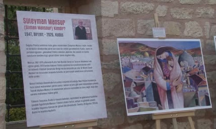 Fatih'te Süleyman Mansur sergisi: işgal ve direniş sanatının sesi