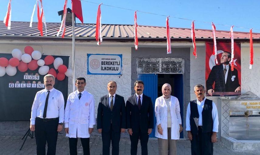 Besni'de çocukların yeni eğitim serüveni ilk ders ziliyle başladı