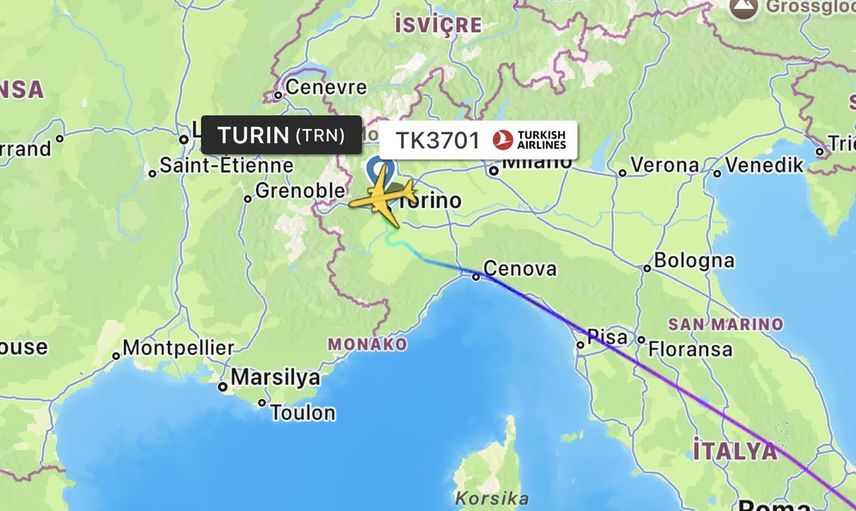 THY Juventus kafilesiyle 16 saat 27 dakikayla tarihe geçti
