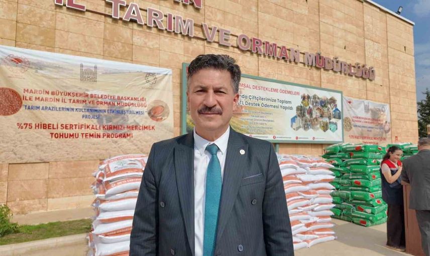 Mardin'de dezavantajlı arazilere 146 ton yüzde 75 hibeli tohum desteği