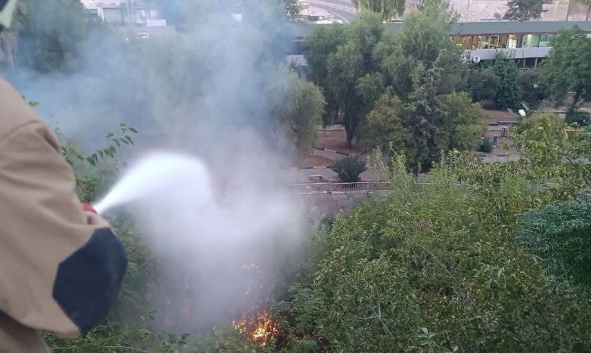 Kırıkhan'da koordineli müdahaleyle bahçe yangını kısa sürede kontrol altına alındı
