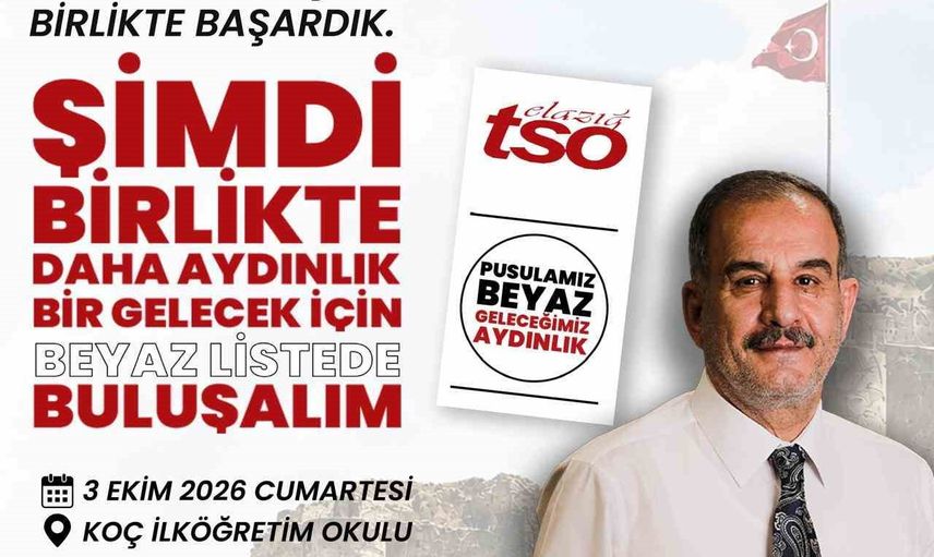Geleceği birlikte belirleyelim: Elazığ TSO üyeleri oy kullanmaya davet edildi