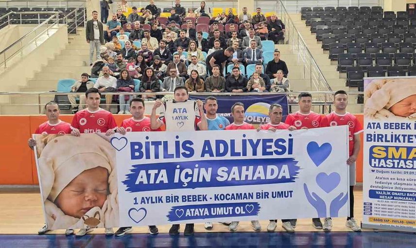 Bitlis adliyesi sahada umut oldu: Ata bebek için dayanışma maçı