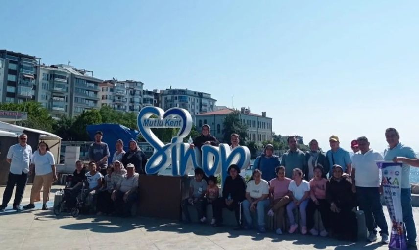 Özel bireyler Sinop'ta tarihle doğayı keşfetti