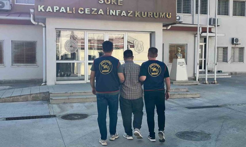 Söke'de aranan hükümlü jandarmanın çalışmasıyla cezaevine gönderildi
