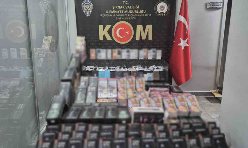 Şırnak'ta kapsamlı operasyon: 8,5 milyon liralık kaçak malzeme ele geçirildi