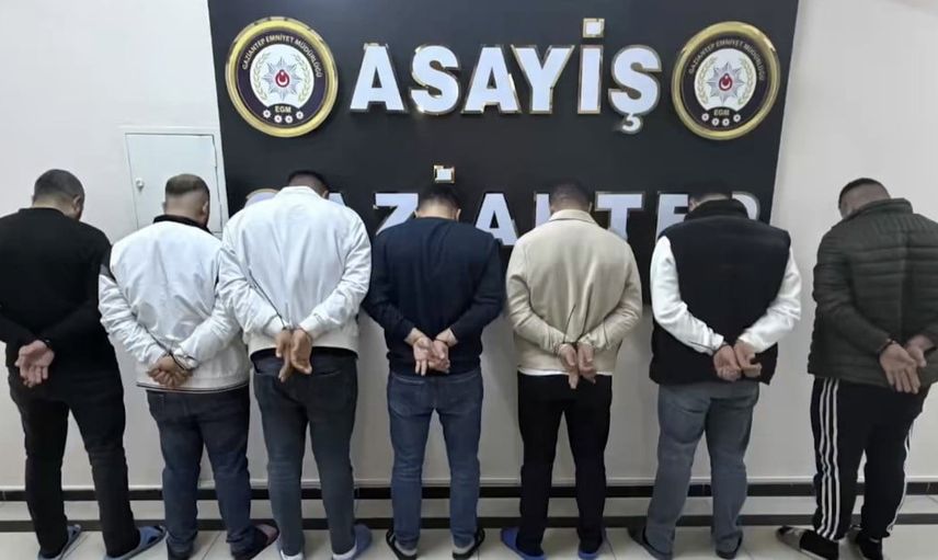 Gaziantep'te sabah baskını: nitelikli yağma iddiasıyla 8 kişi yakalandı