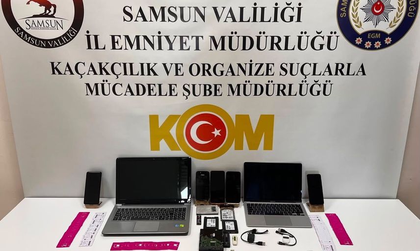 Samsun'da dijital hesap aktivasyonuna yönelik açık hat operasyonu