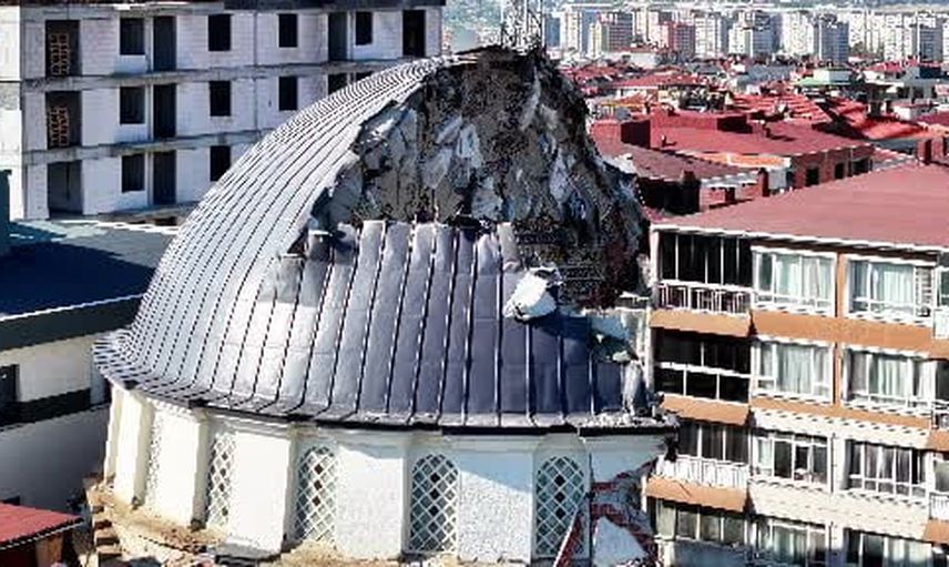 Bahçelievler'de Yayla Camii kentsel dönüşümünde kubbe dayanımı süreci uzattı