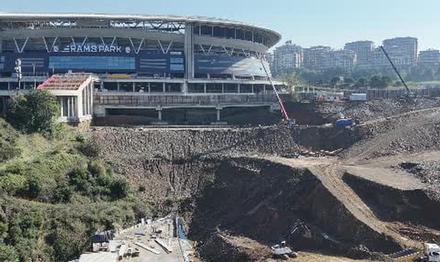 Sel sonrası Aslanvadi şantiye sahasında kazıklı temel çalışmaları devam ediyor