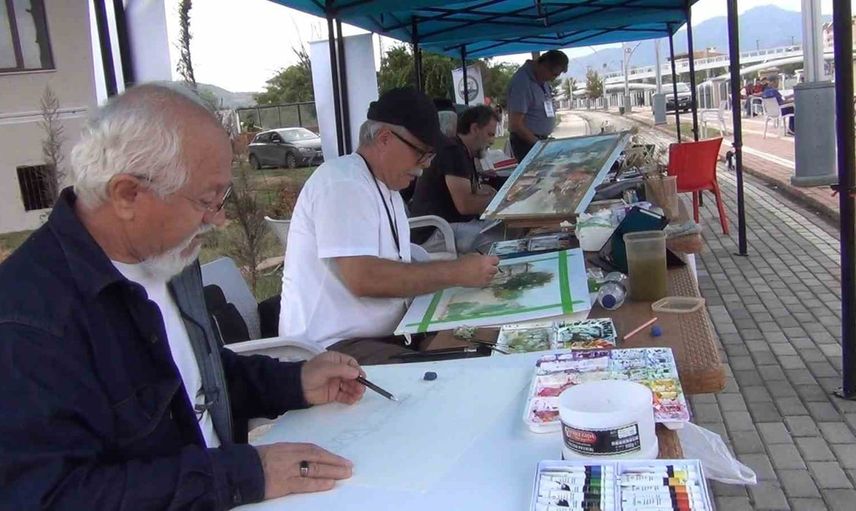 Osmancık'ı fırçalarla keşfettiler: uluslararası suluboya festivali