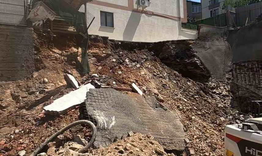 Çekmeköy'de hafriyat çökmesi sonrası geri dolgu ve kazık çalışması başlatıldı