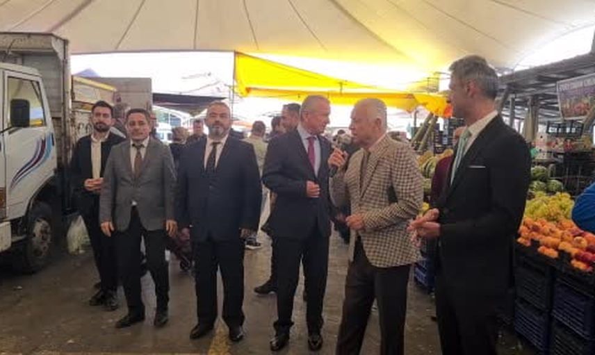 Çaycuma pazarında esnafla buluşma: Ahilik Haftası ziyaretleri
