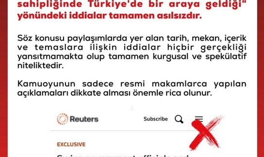 DMM'den MİT ev sahipliği iddialarına yalanlama