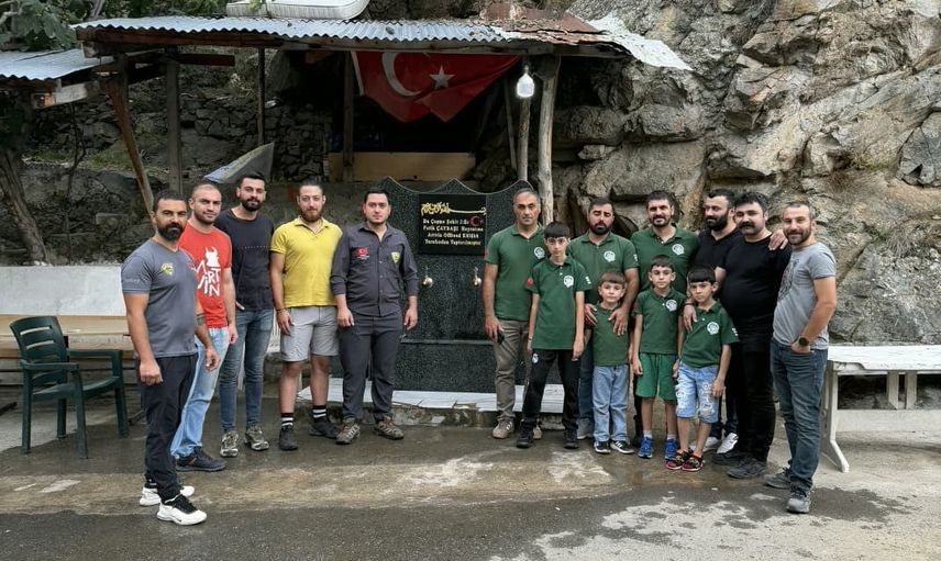Şehit jandarma er Fatih Çaybaşı'nın hatırası çeşmeyle yaşatıldı