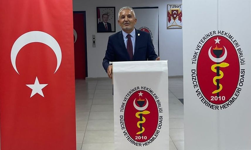 Düzce veteriner hekimleri tek listeyle 9. kez aynı başkanı seçti