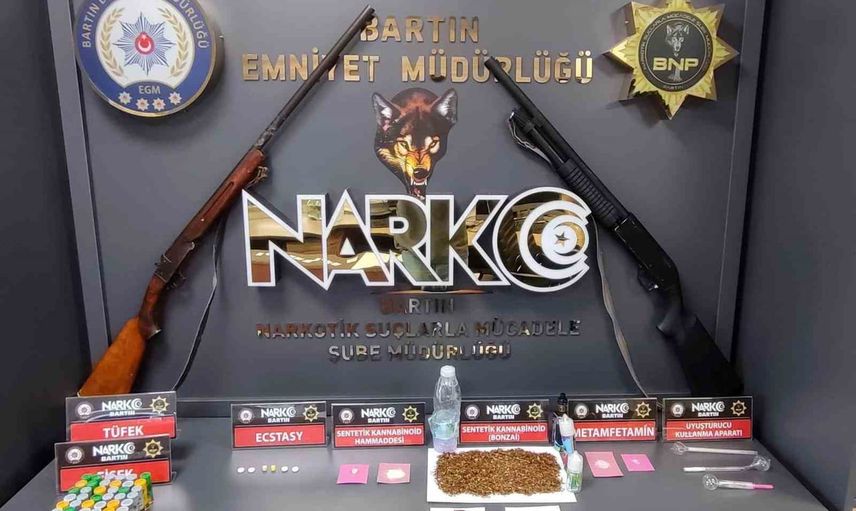 Bartın’da sentetik maddelere yönelik operasyonda beş kişi gözaltına alındı
