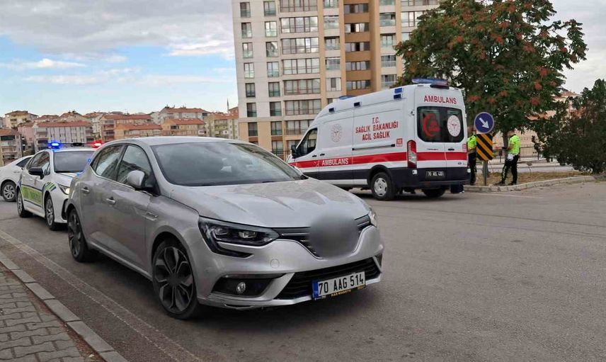 Karaman'da otomobil ile motosiklet çarpıştı, 16 yaşındaki sürücü yaralandı