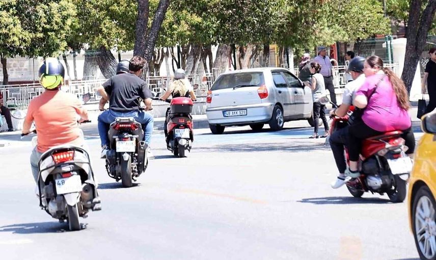 Muğla’da motosikletler trafiğe kayıtlı araçların başını çekti