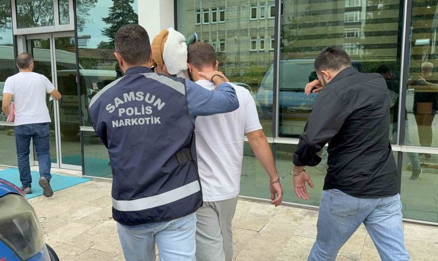 Samsun'da iki ilçede narkotik uygulaması: 2 şüpheli adliyeye gönderildi