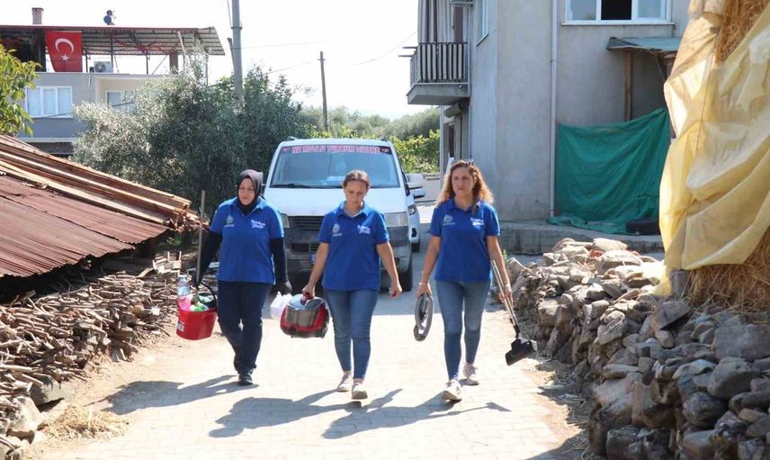 Bozdoğan'da sosyal destek evlere kadar ulaşıyor
