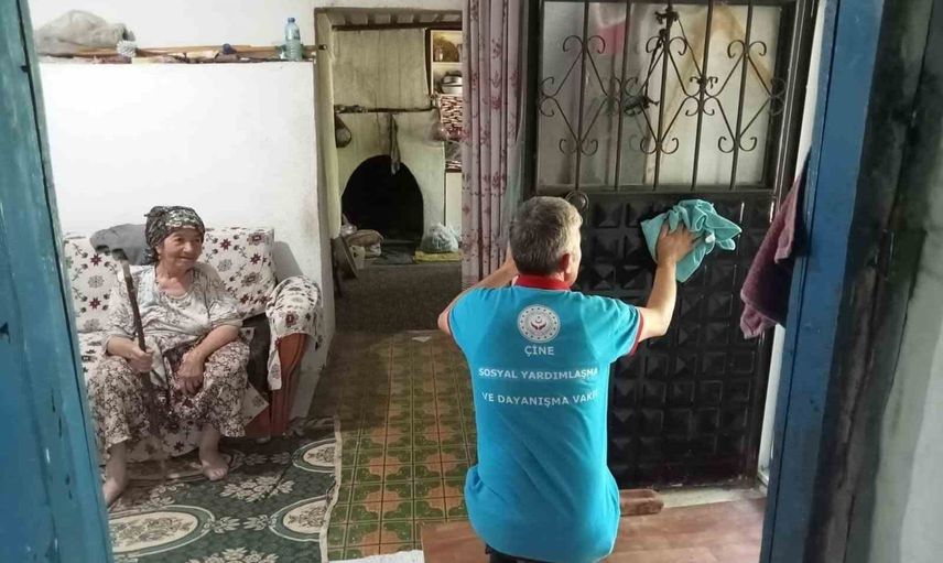 Çine'de hayatı kolaylaştıran Vefa: yaşlı ve engellilere düzenli destek
