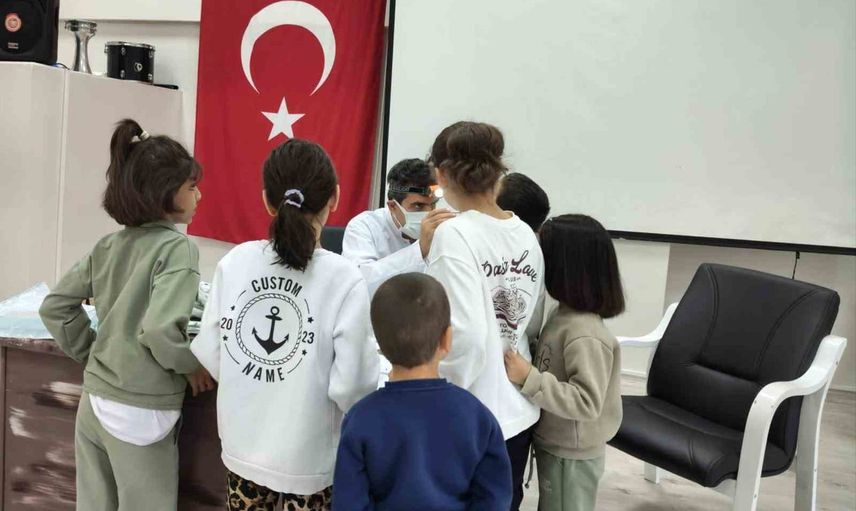 İyilik Var projesiyle Elazığ'da çocukların ağız ve diş sağlığı taraması yapıldı