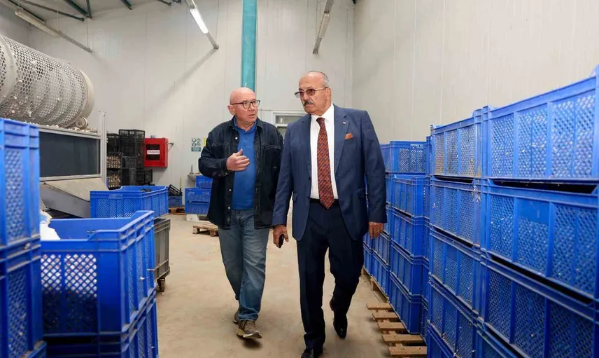 Taşköprü OSB'de yatırımları yerinde inceleyen Hüseyin Arslan