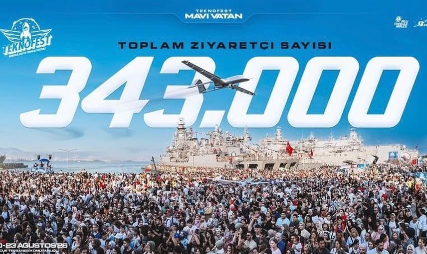 Gölcük'te TEKNOFEST Mavi Vatan yoğun ilgi gördü: 343 bin ziyaretçi