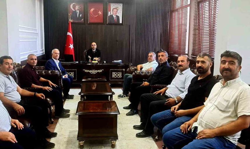 Araban tarımının temsilcileri kaymakam Ceylan’ı ziyaret etti