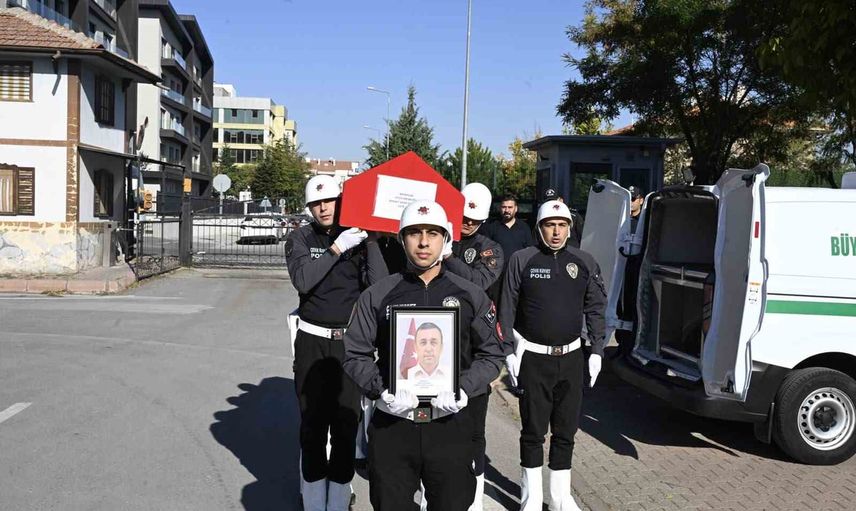 Kazada yaşamını yitiren Kayseri polis memuruna veda töreni