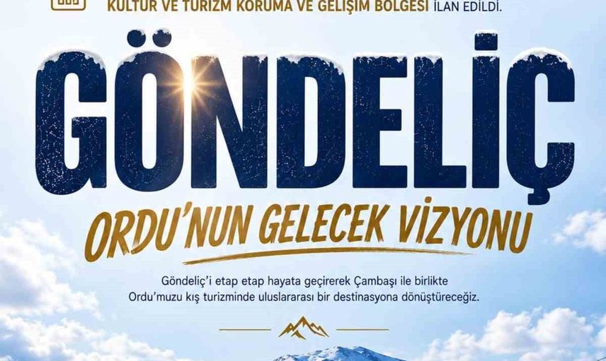 Ordu'ya yeni çekim merkezi: Göndeliç Dağı'nda 4 bin hektarlık kış turizmi projesi
