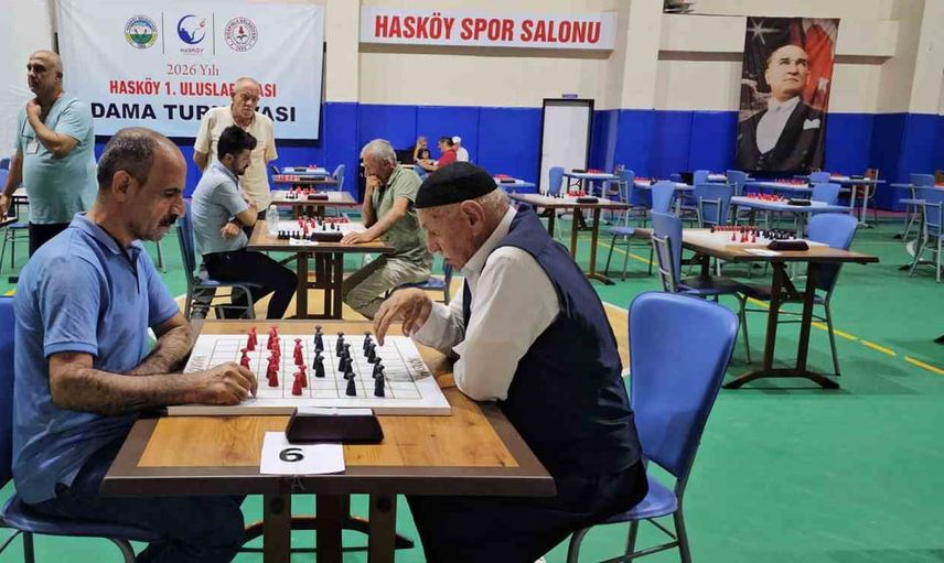 hasköy'de uluslararası dama heyecanı devam ediyor