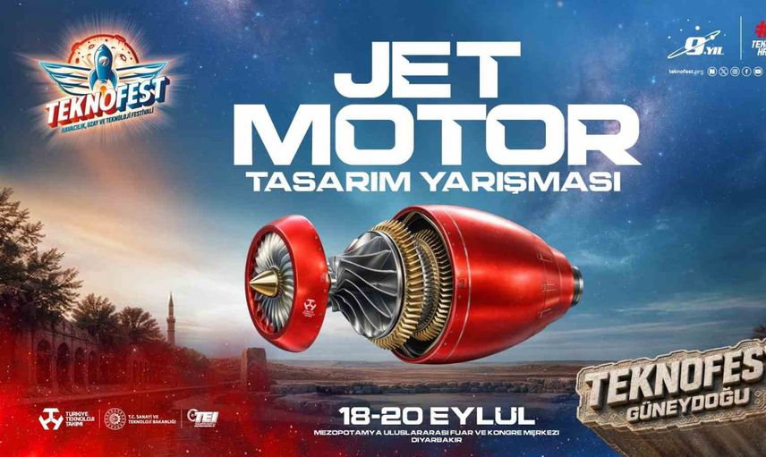 TEKNOFEST'te genç mühendisler jet motor tasarımlarını Diyarbakır'da sundu