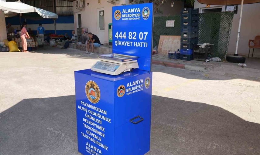 Alanya pazarlarında tartıda şeffaflık: vatandaş terazilerle anında kontrol ediyor