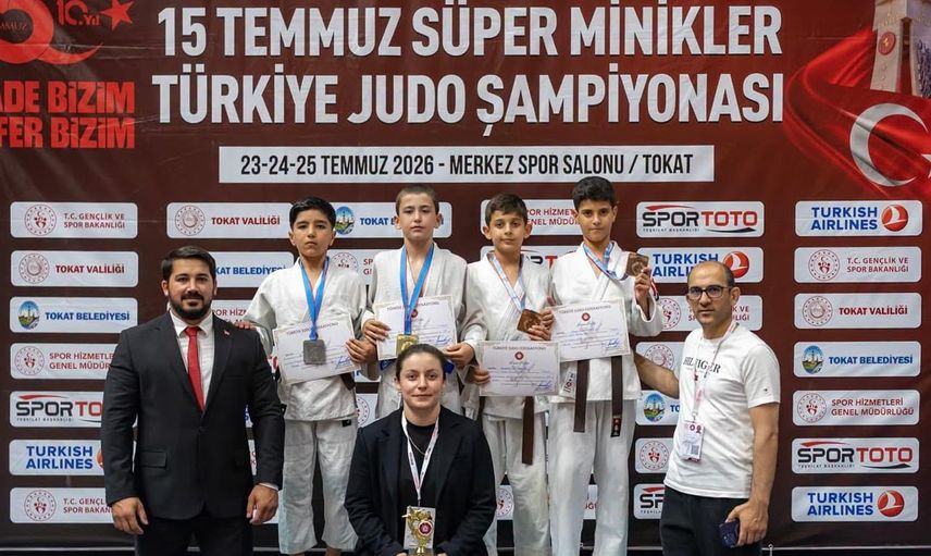 Vanlı judocu Resul Eymen Kaya süper miniklerde bronz kazandı